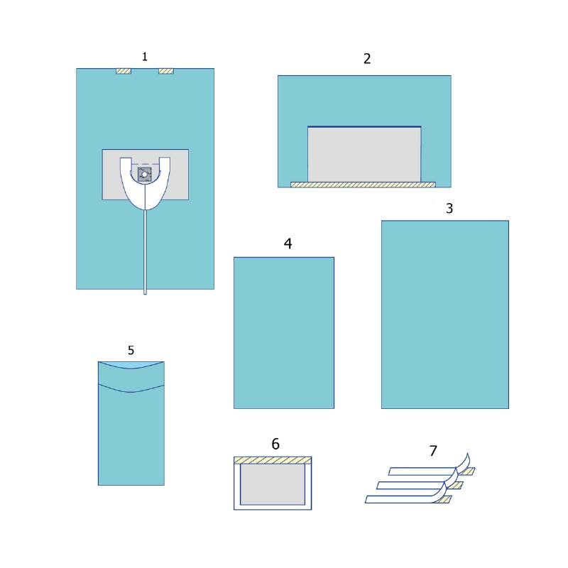 Комплект покриттів операційних для артроскопії (колінний суглоб) Taipan-Pharm стерильний